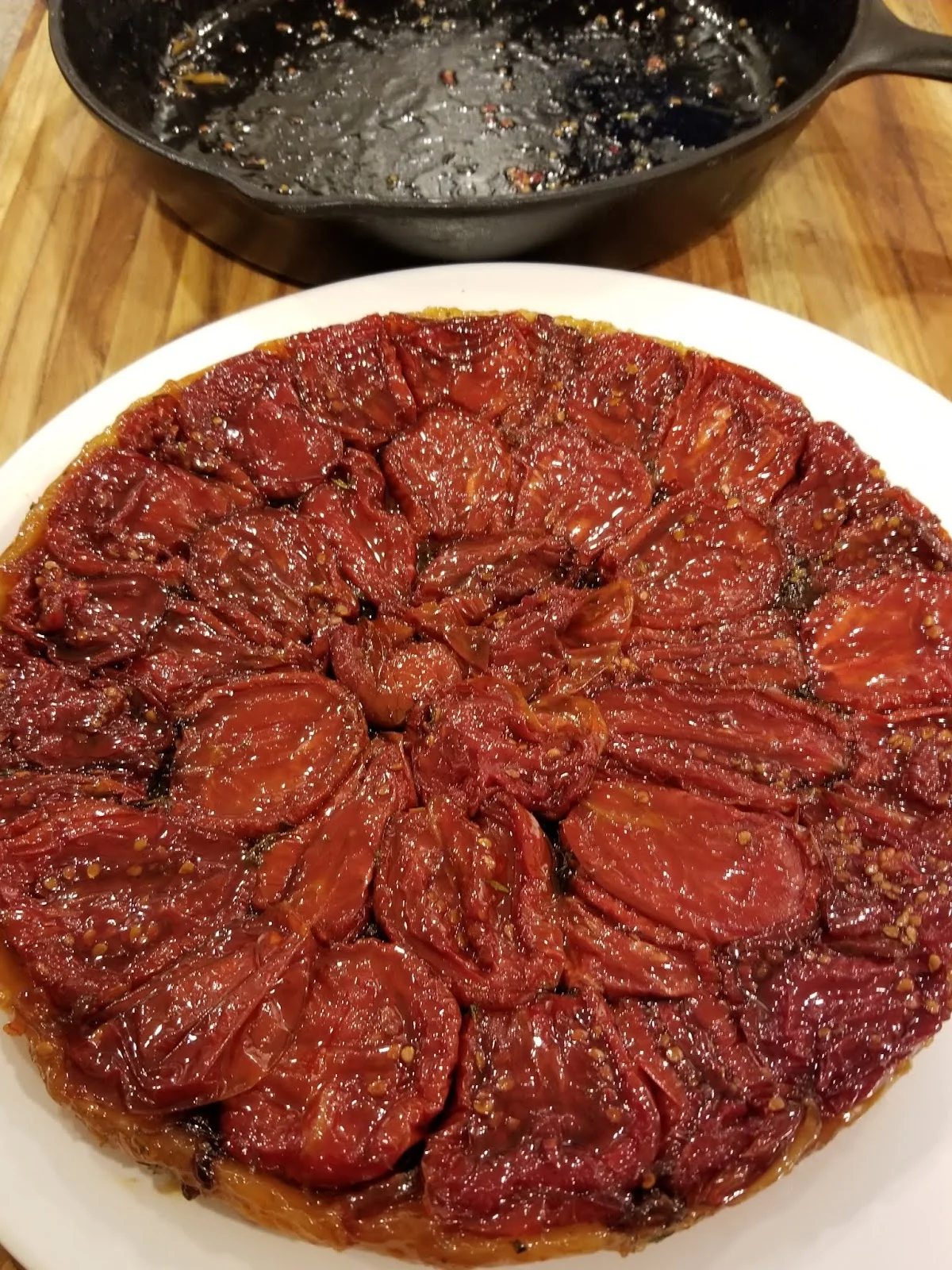 Finished Tomato Tarte Tatin