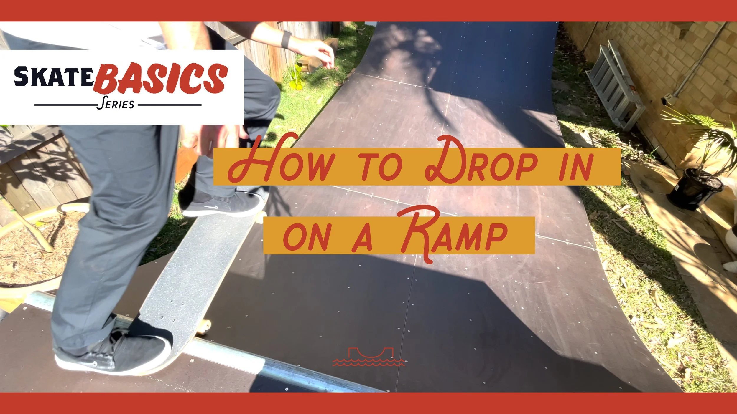 How To Drop-in on a Mini Ramp - Skate Basics - Transition Tutorial