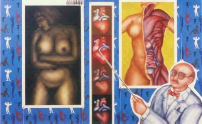 Art as Science , 1988, Enamel on marinewood (120 x 162cms).