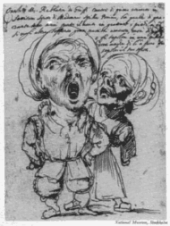 Fig. 6 Italian Singer with his Wife. Drawing ascribed to Annibale Carracci