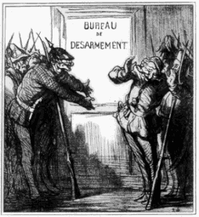 Fig. 12 "After you, please" (Disarmament negotiations, 1868) by H. Daumier