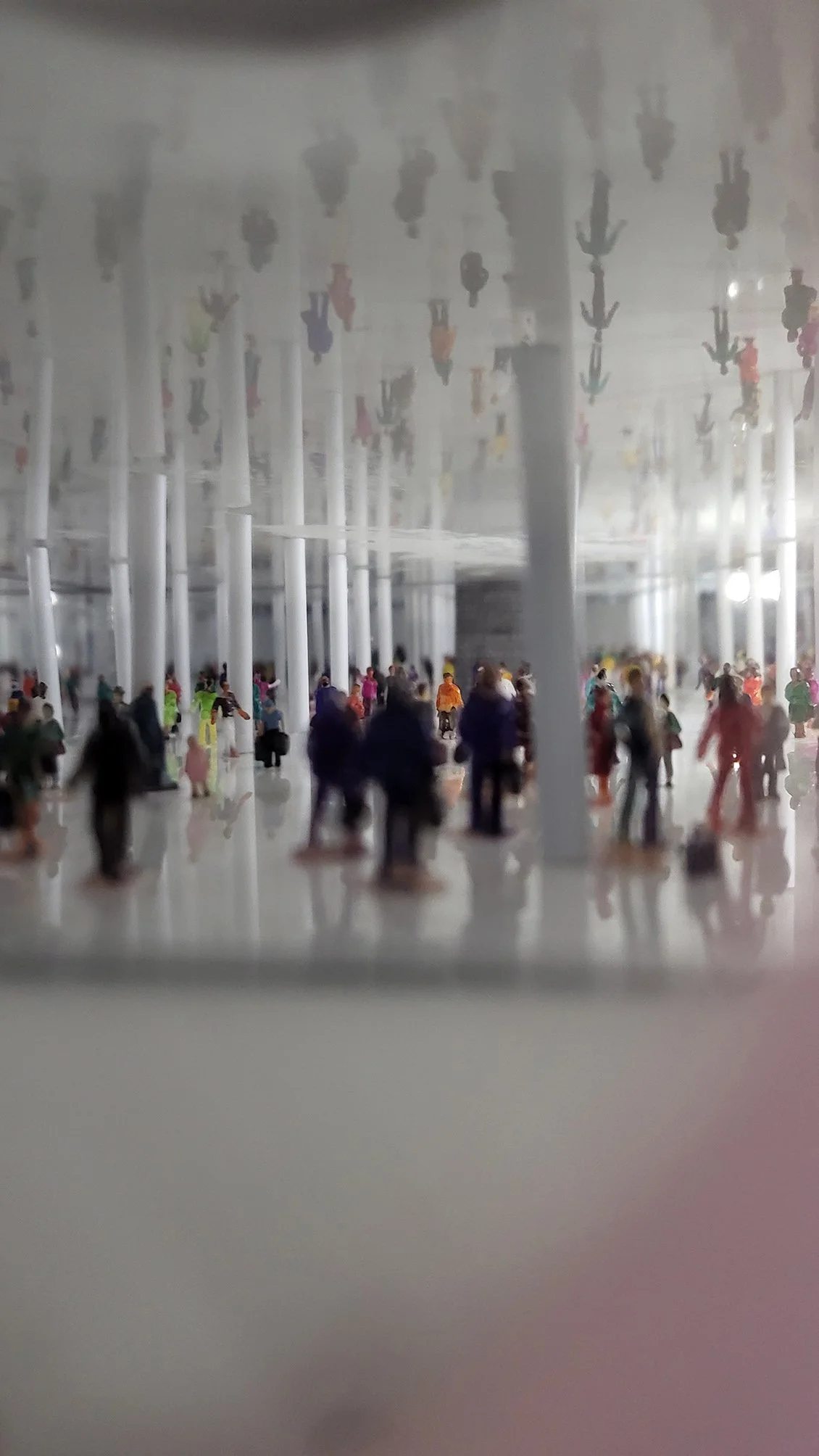 partial view through peephole