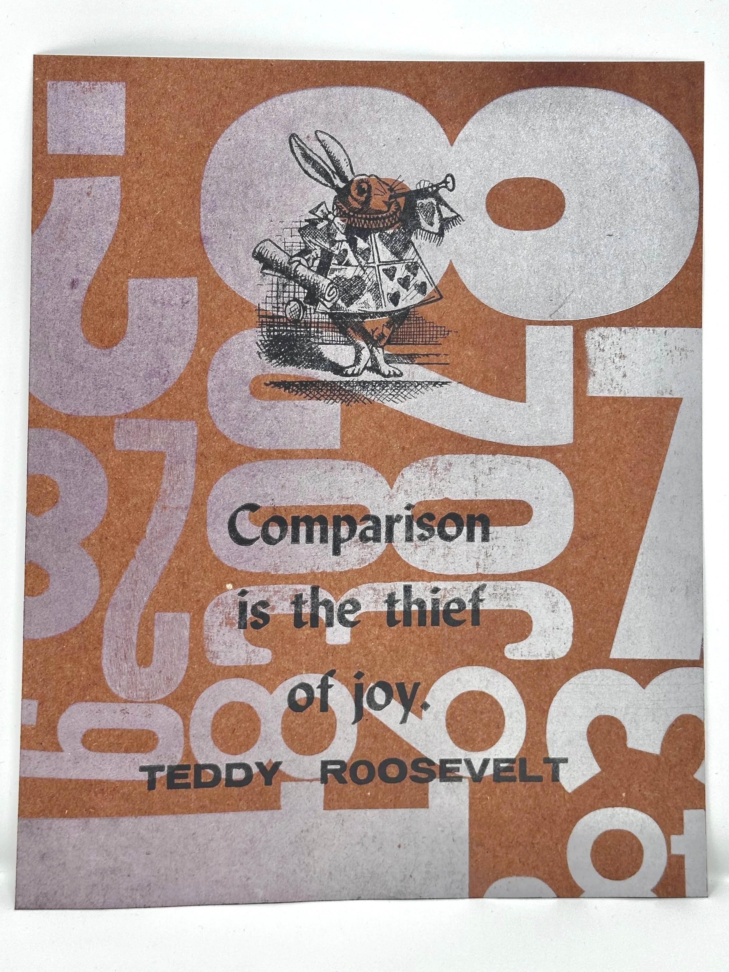 Compare Not Letterpress Poster