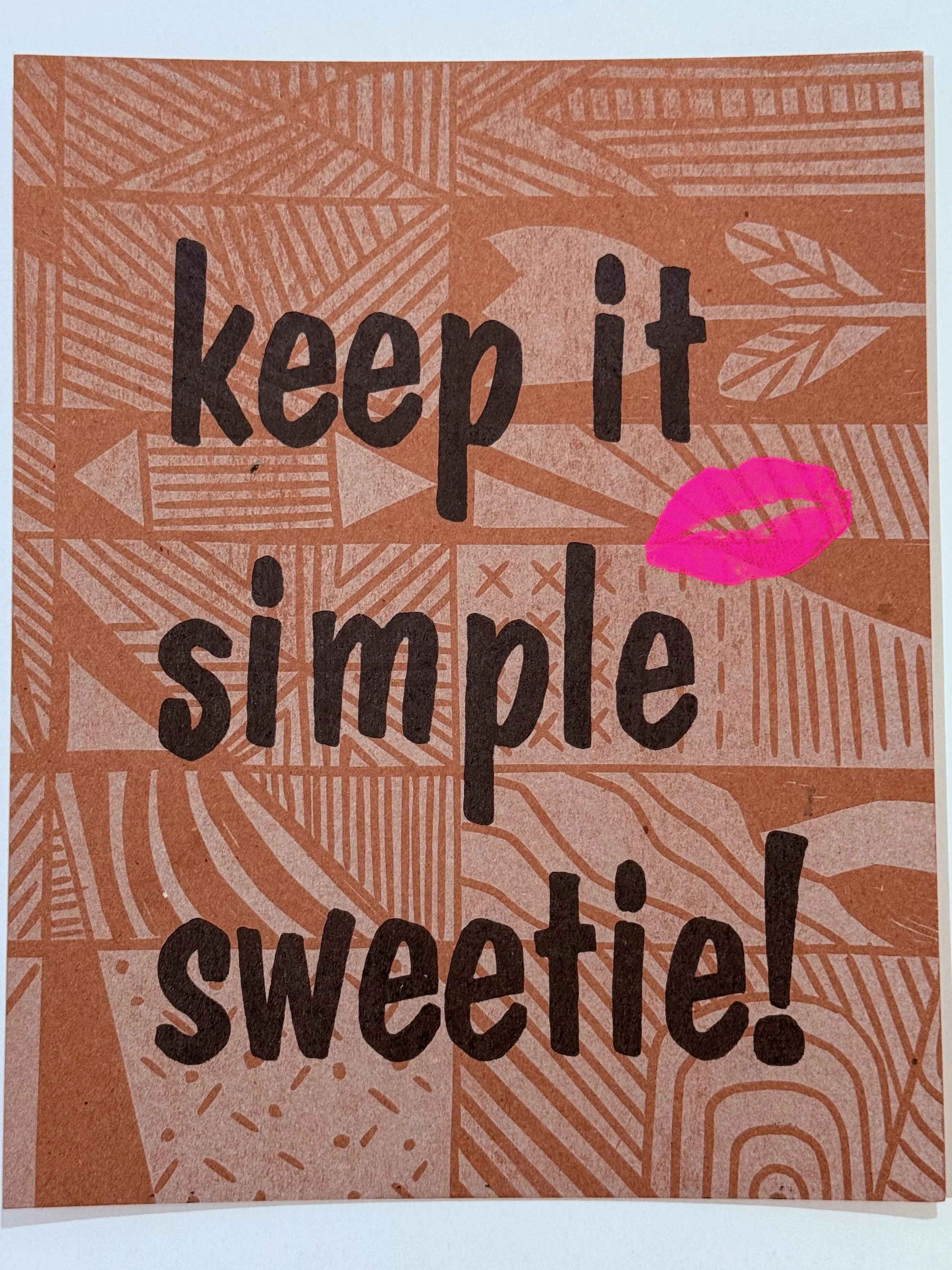 KISS Letterpress Poster