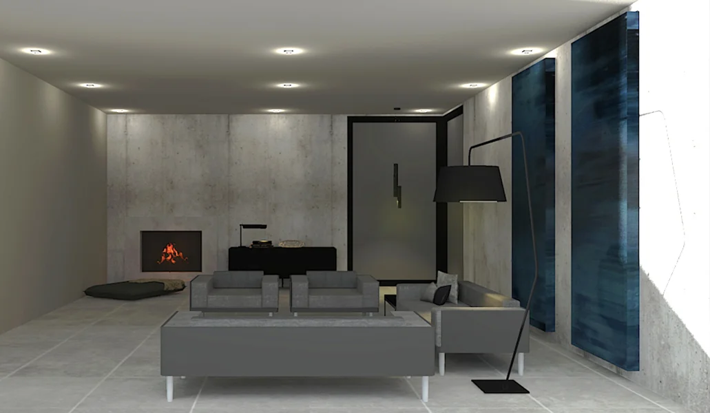 LIVING ROOM50 SQMRAWDA, KUWAITDESIGN + BUILD