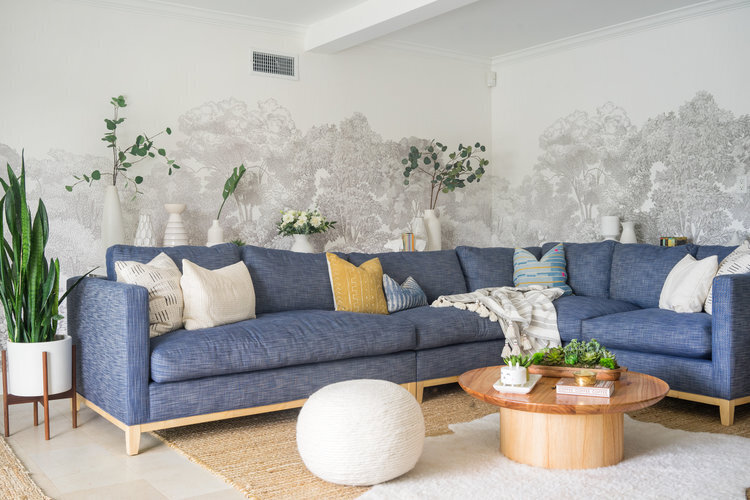 Irene Kim Coppedge Interiors New Trad - San Diego, California - Living Room Beautiful Wallpaper