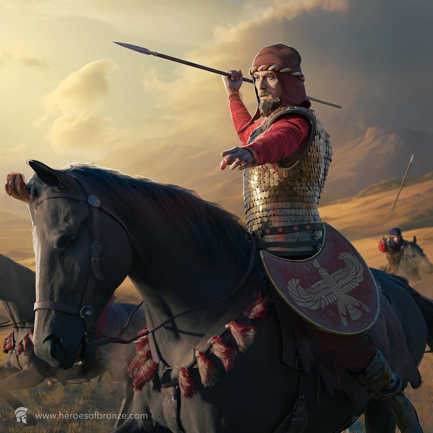 The Persian Achaemenid light riders of the 6-5th Century BC were the swift phantoms of the battlefield, masters of hit-and-run tactics that kept their enemies constantly off balance. Armed with bundles of sharp javelins, these nimble horsemen would s