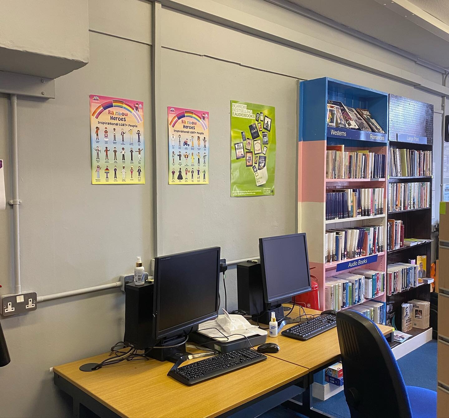 Our CircularityHUB in Woodville is centred around Woodville Community Managed Library which @circularityorg run on behalf of @derbyshirecountycouncil 

We&rsquo;re a designated safe space and as you can see from our colour scheme we wanted that to be
