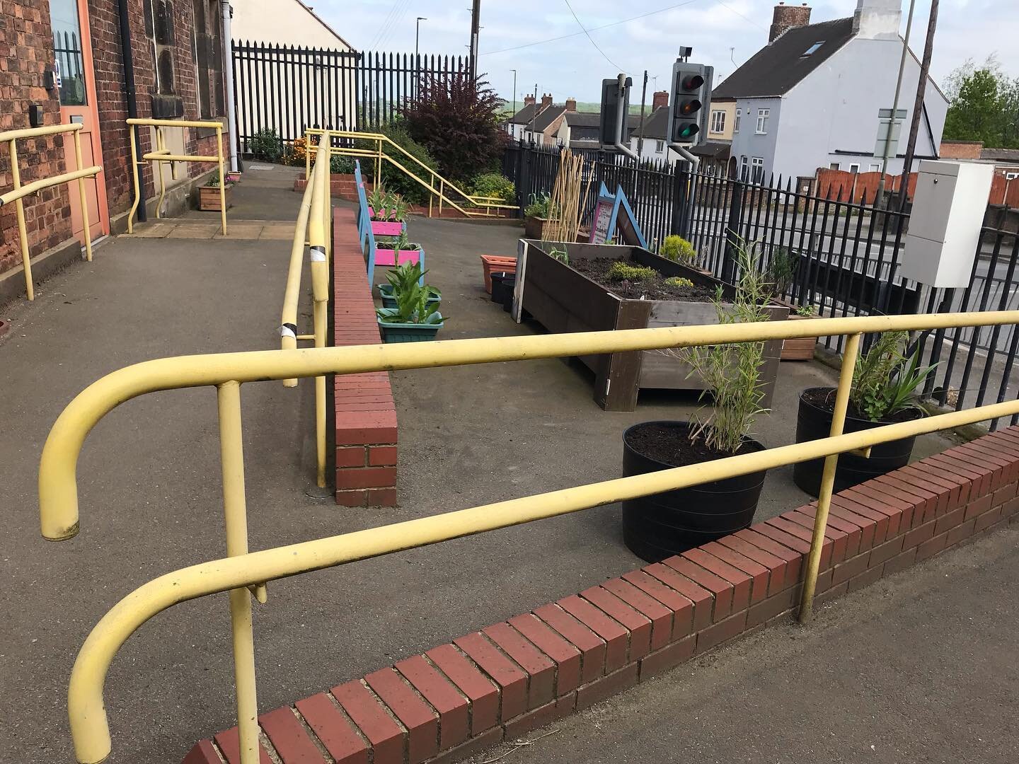 GROW at the Hub is coming along nicely with the front of the building looking amazing with all the planters in bloom and the plants growing well. Today we planted some second early potatoes in pots (kestrels) and some main crop potatoes in pots (roos