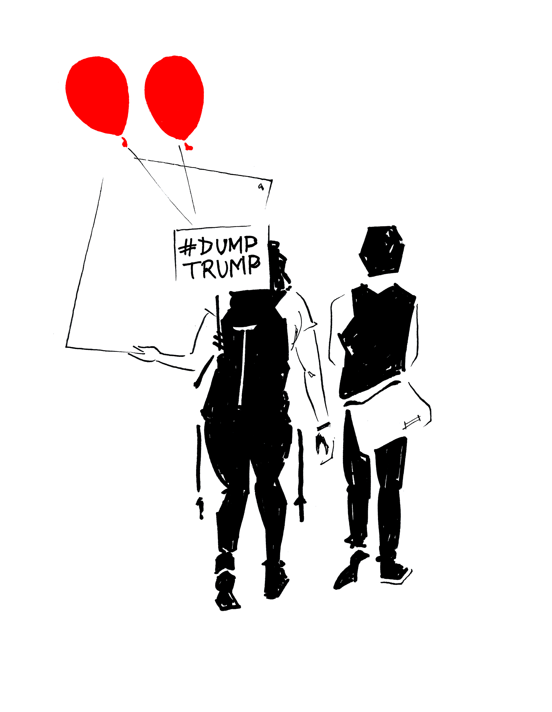 Anti-Trump march reportage (3/3)