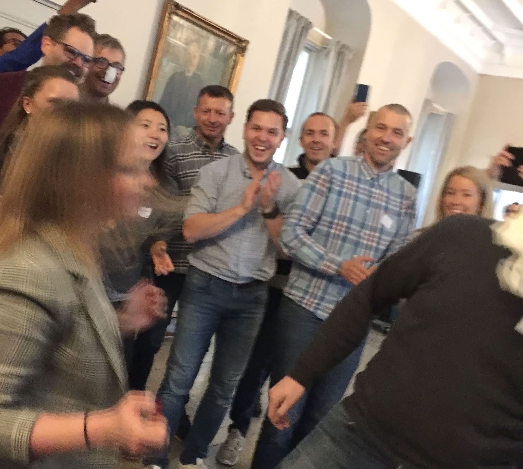 A snapshot of one of the energizer activities in between the work sessions during the workshop.