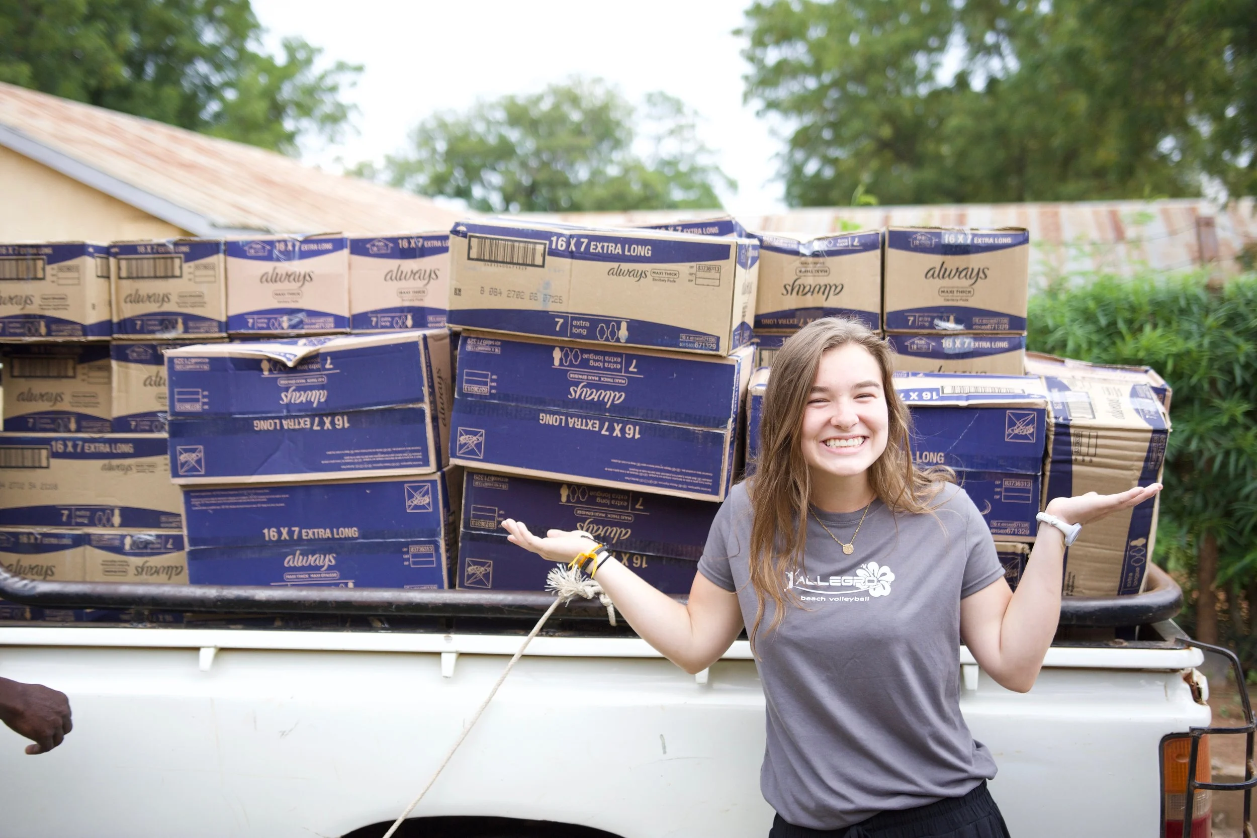 Mission Madera provided feminine products for hundreds of girls in the Summer of 2018.