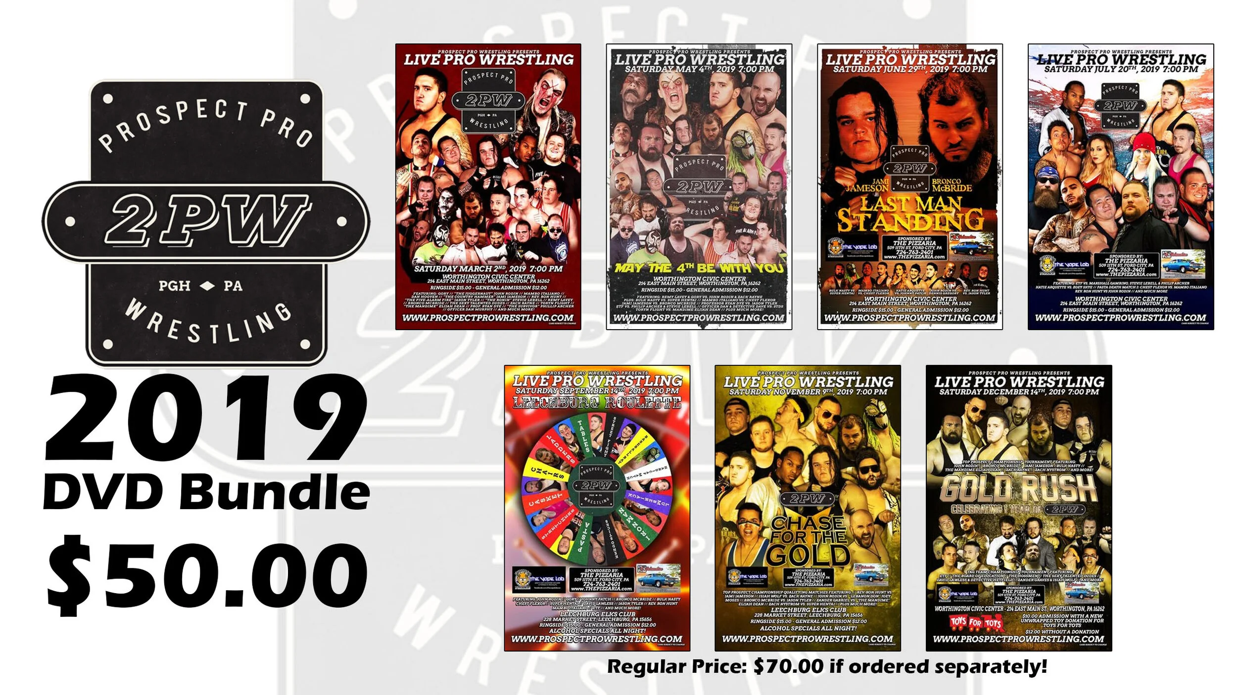 Prospect Pro Wrestling 2019 DVD Package
