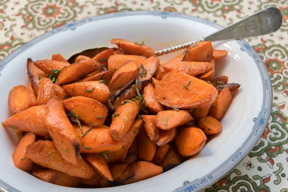 Recipe: Sweet Roasted Carrots with Thyme and Rosemary