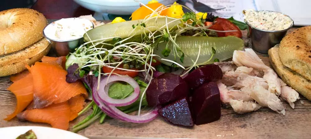 Smoked fish board at Perly’s.
