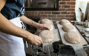 Bread dough with Bloody Butcher cornmeal.
