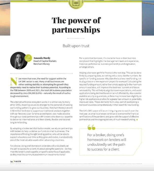An Article on the Power of Partnerships