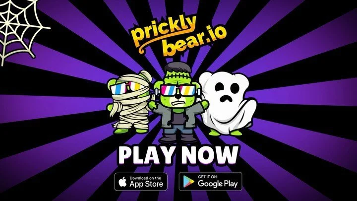 We dropped a few spoooky 🎃 creatives for Prickly Bear&rsquo;s Halloween 👻