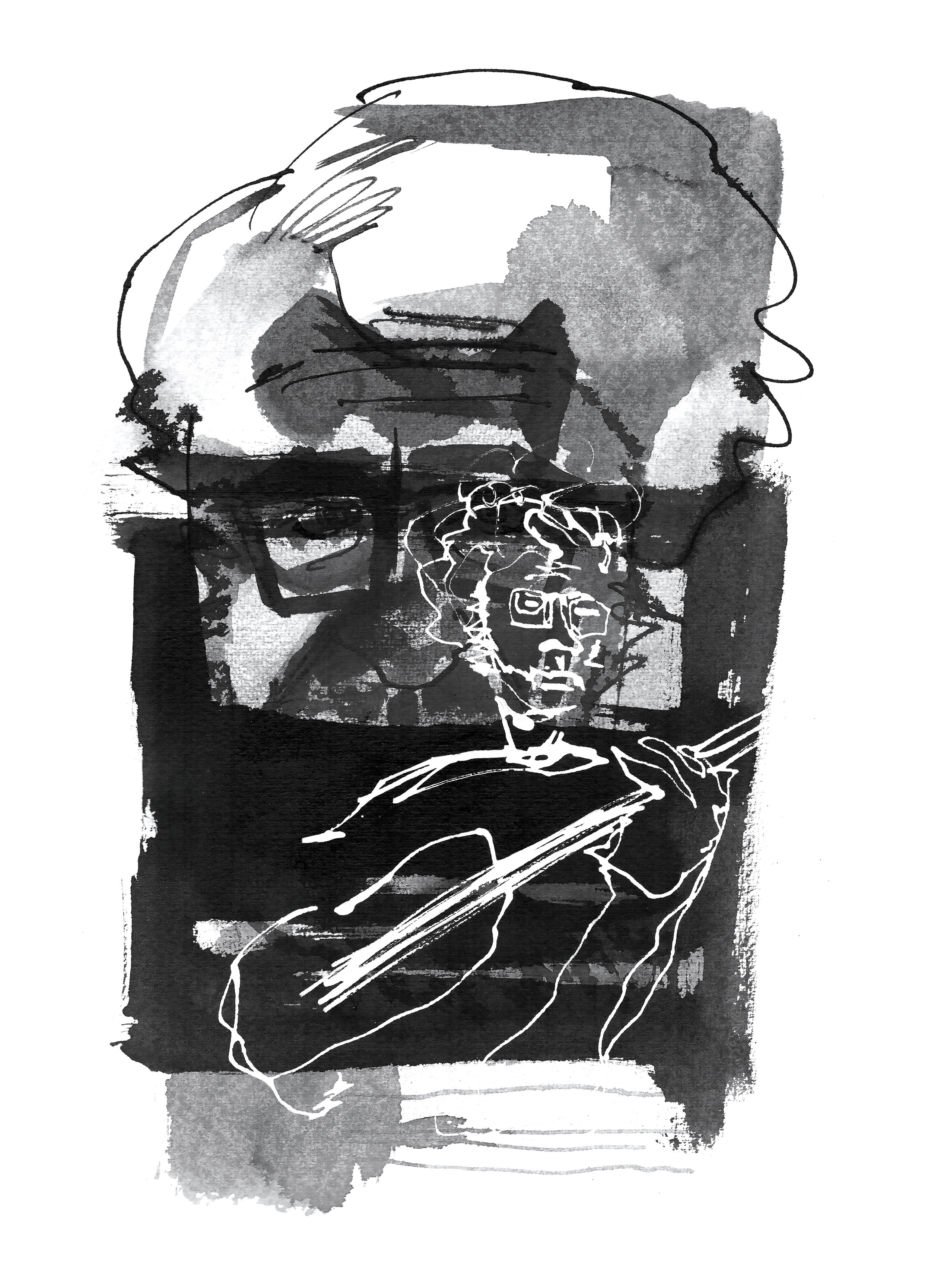 Tomás “Autómata” de Camino Beck Illustration by José Pablo Ureña