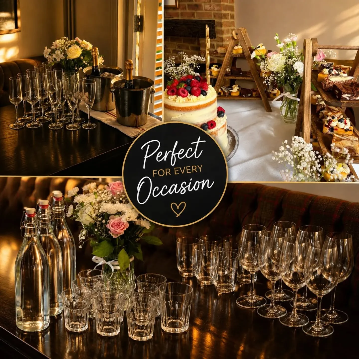 ✨ Planning a celebration? Let us make it unforgettable! ✨

Whether you're planning a birthday, anniversary, baby shower, engagement party, family gathering, celebration of life, or a get-together with friends, The Four Horseshoes, Chobham has the per
