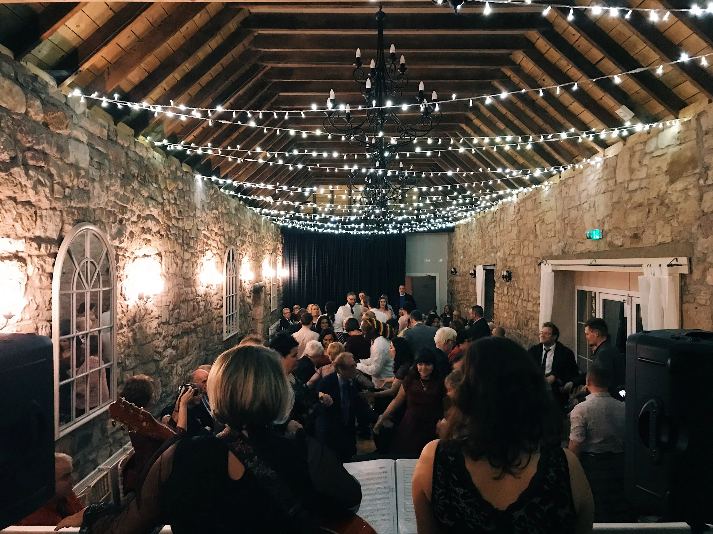 We'll ceilidh anywhere- barn or castle or...