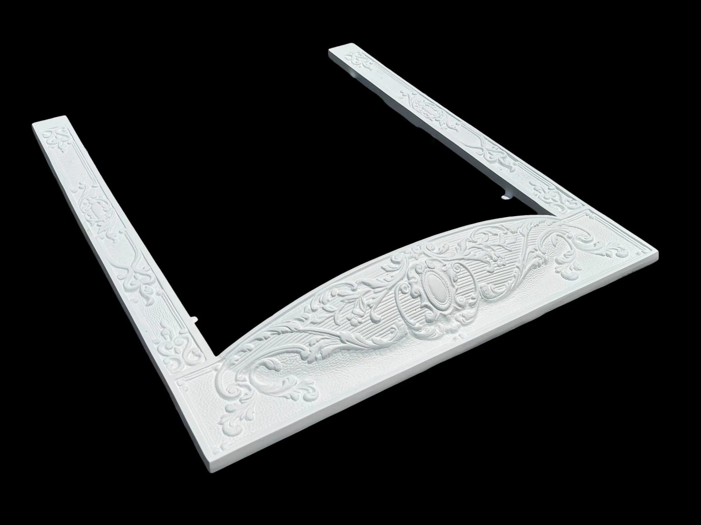 cast-iron-fireplace-summer-cover-refinished-white-black-widow-blasting-richmond-va.jpg