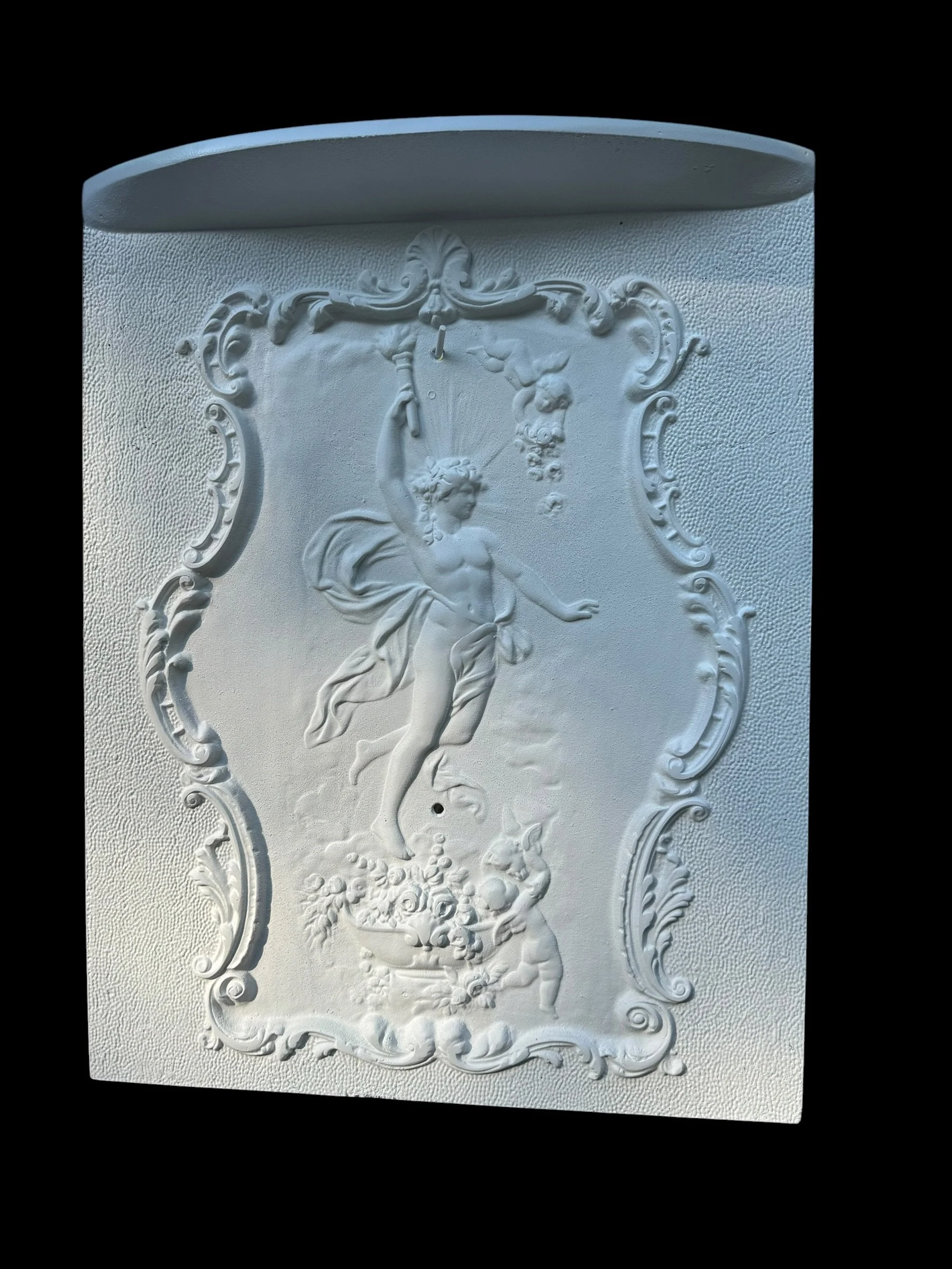 antique-cast-iron-fireplace-summer-cover-restored-white-finish-black-widow-blasting-central-virginia-va.jpg