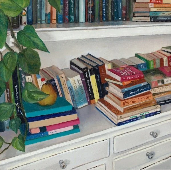 Dining room 6" x 6" oil on panel (sold)