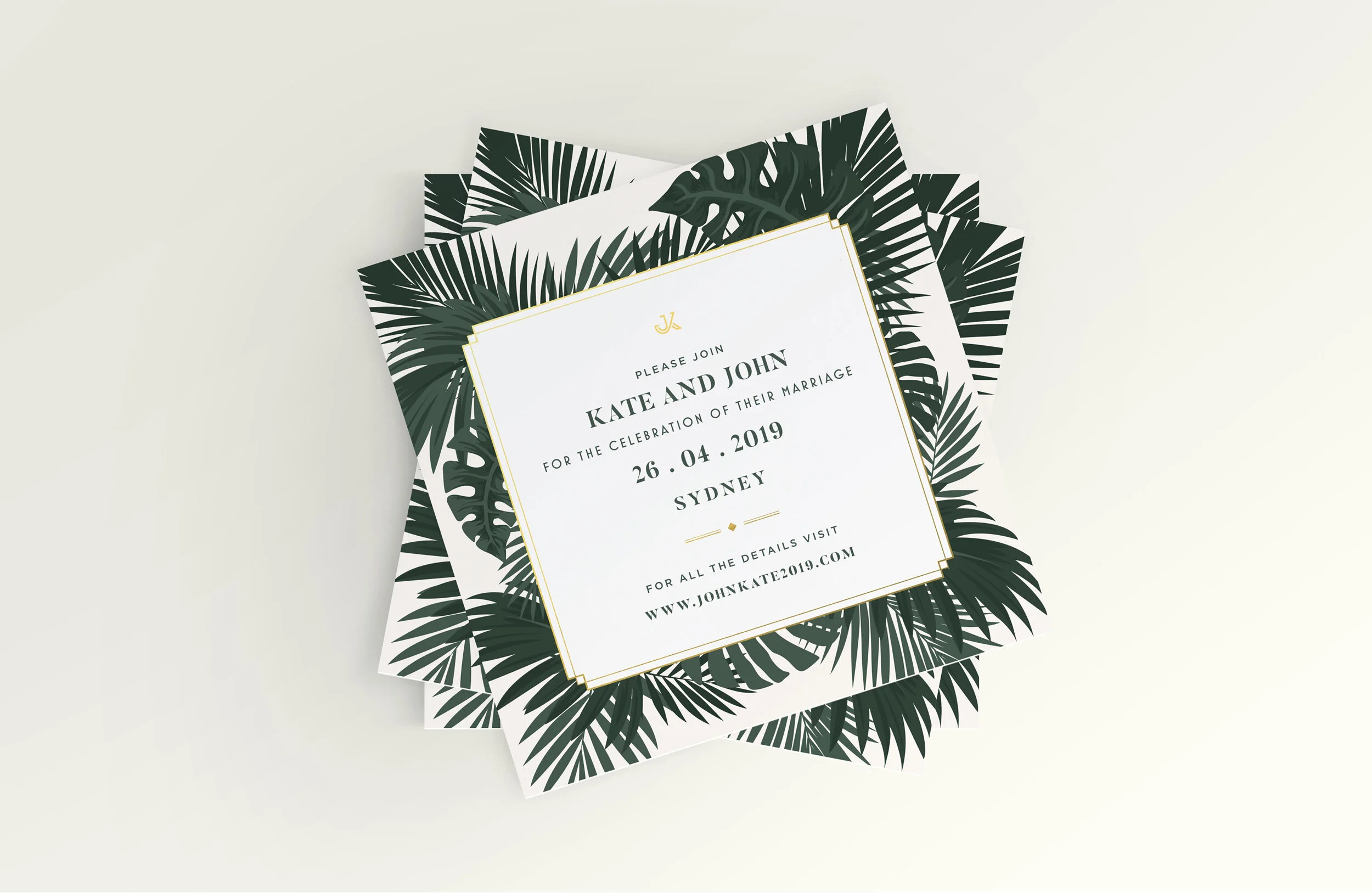 Stack of save the dates