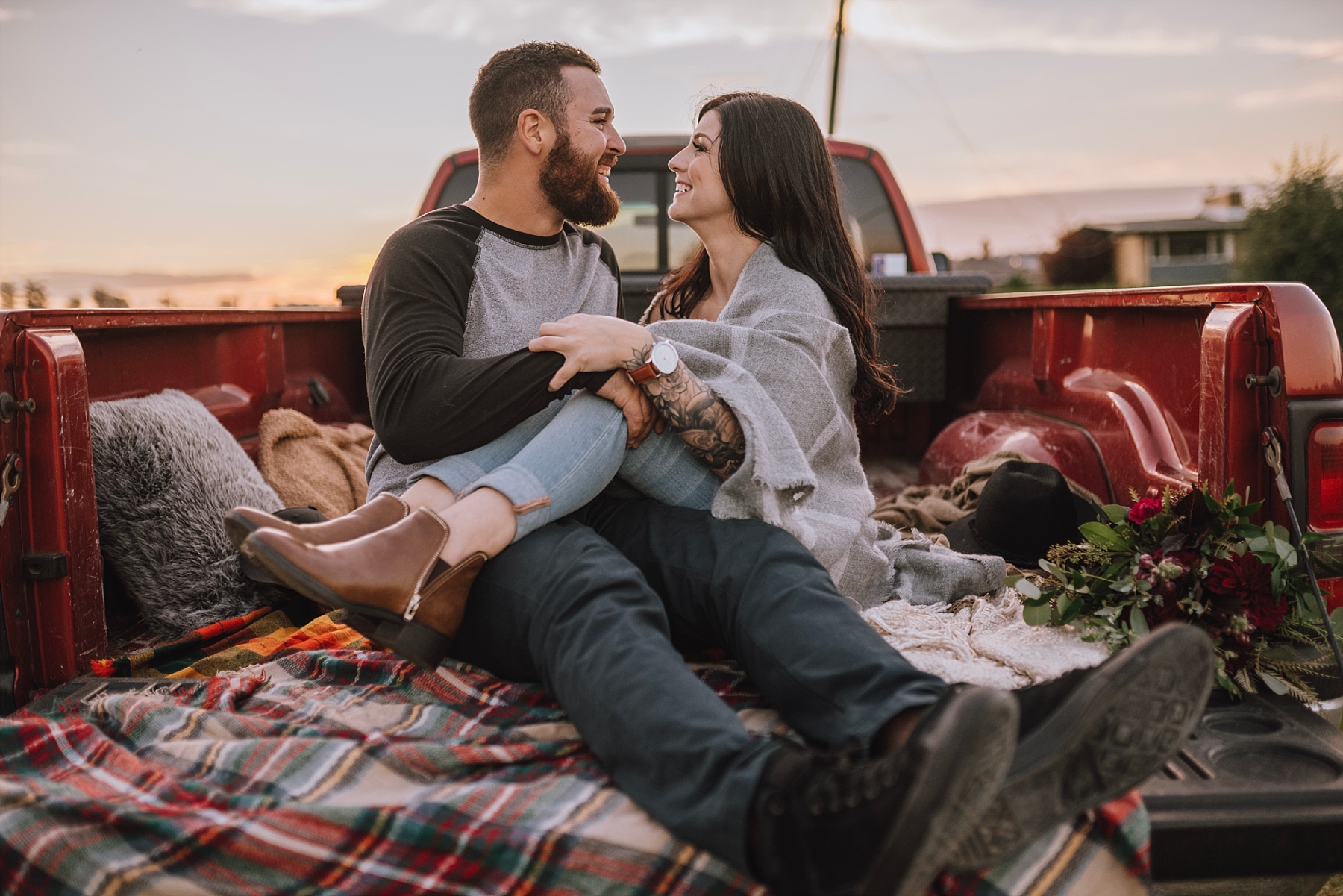truck engagement photo