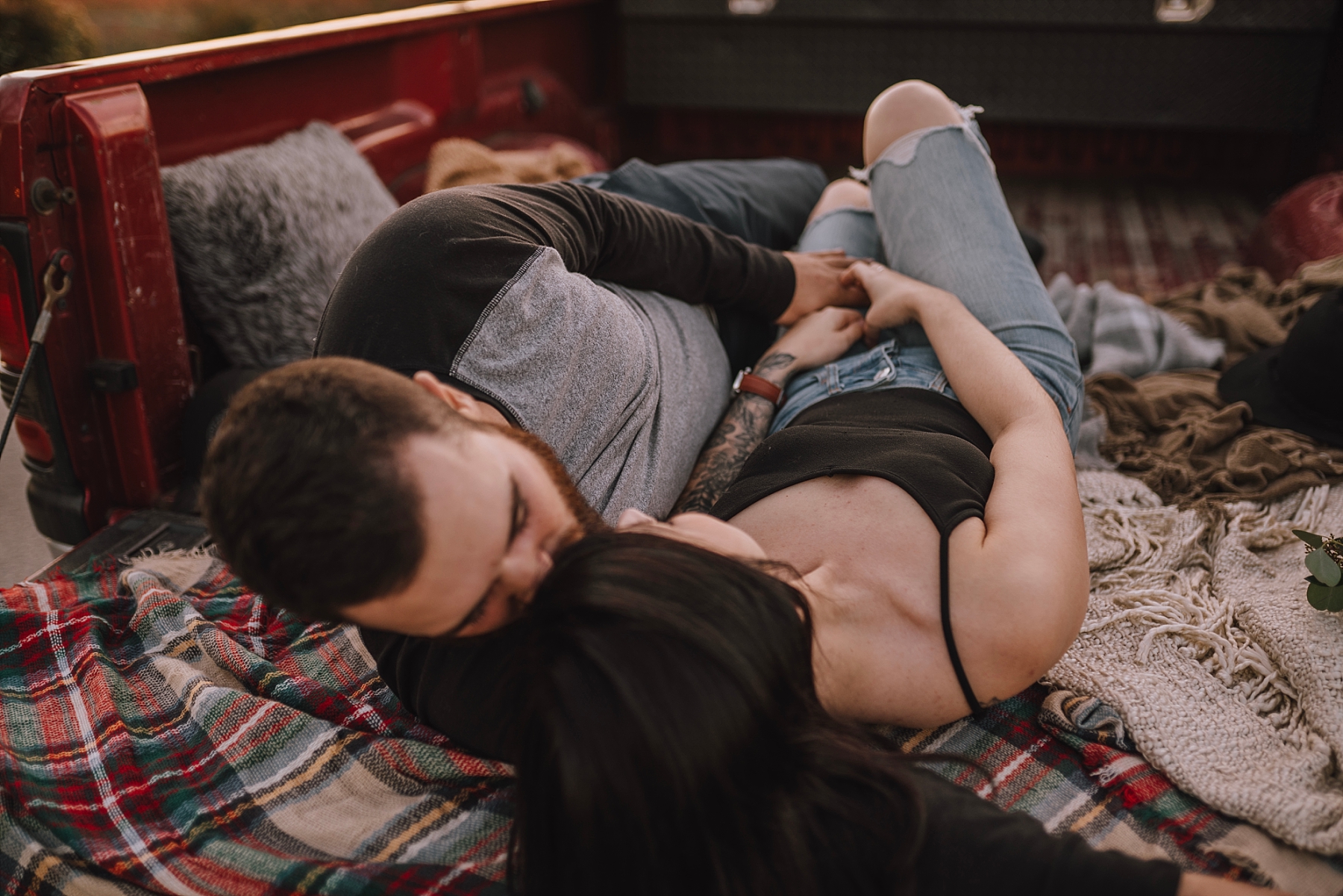 truck engagement photos