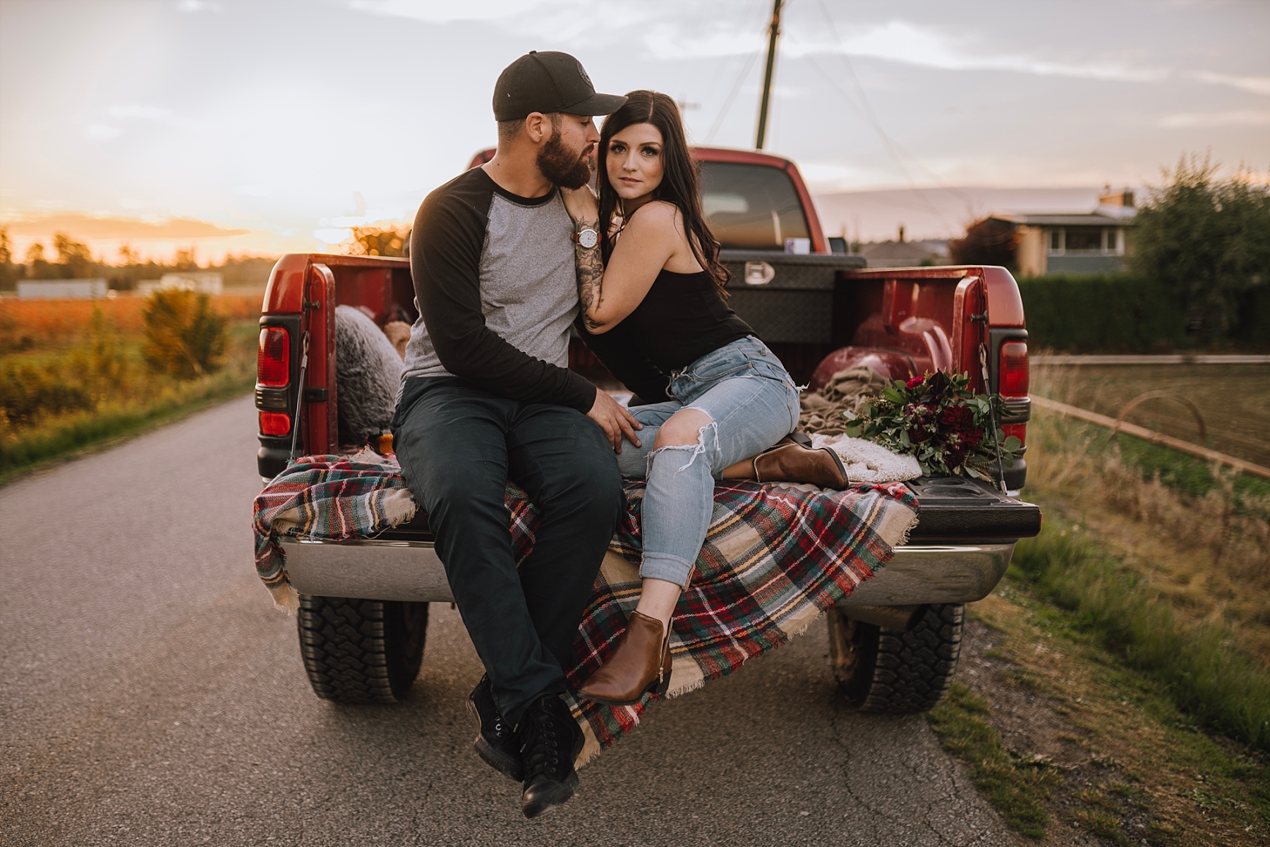 truck engagement photos