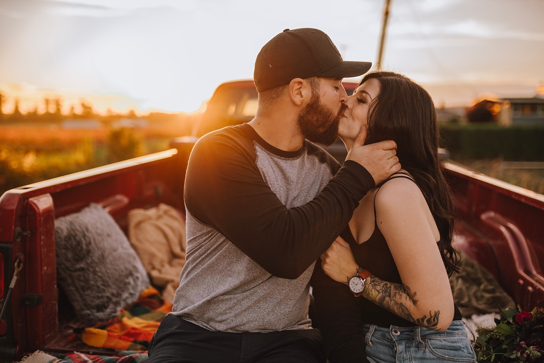 truck engagement photos
