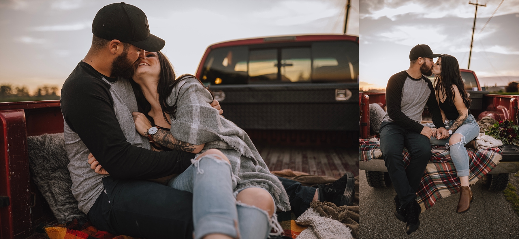 fall plaid photoshoot