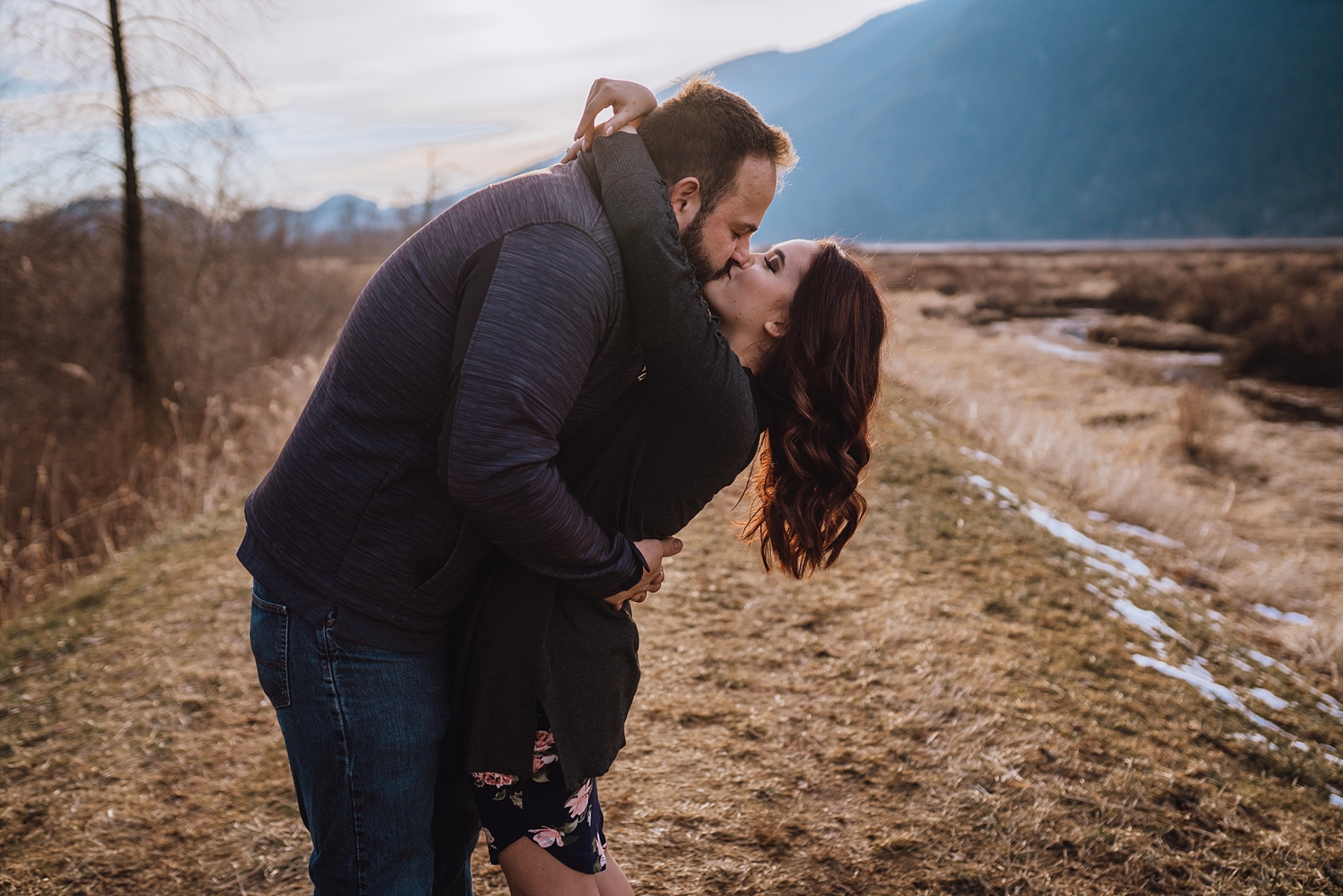 pitt lake engagement session