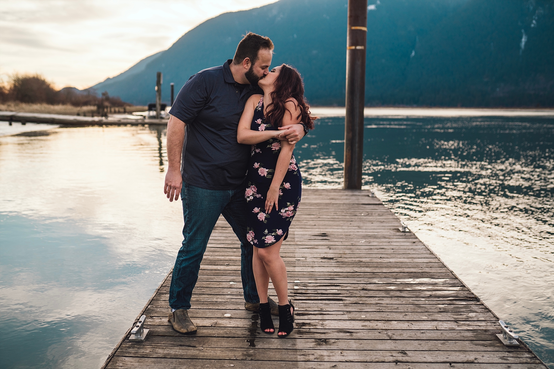 springtime engagement photos near vancouver