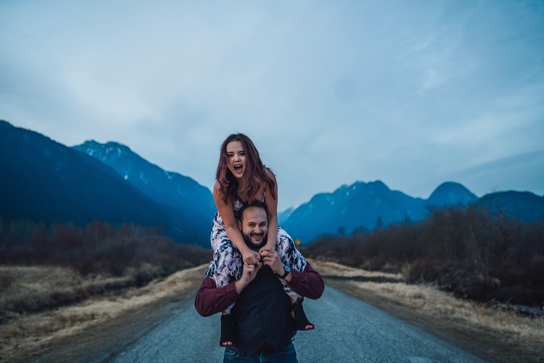 mountains engagement shoot