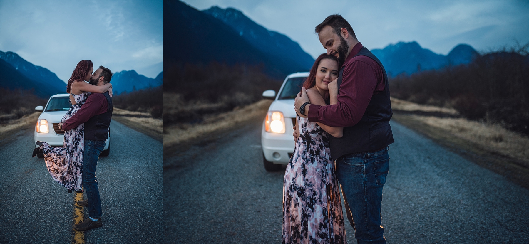 mountains engagement shoot