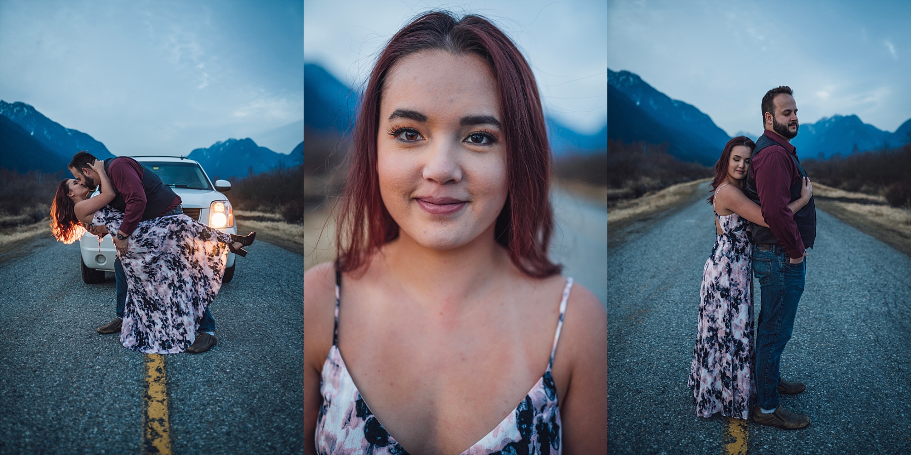 mountains engagement shoot