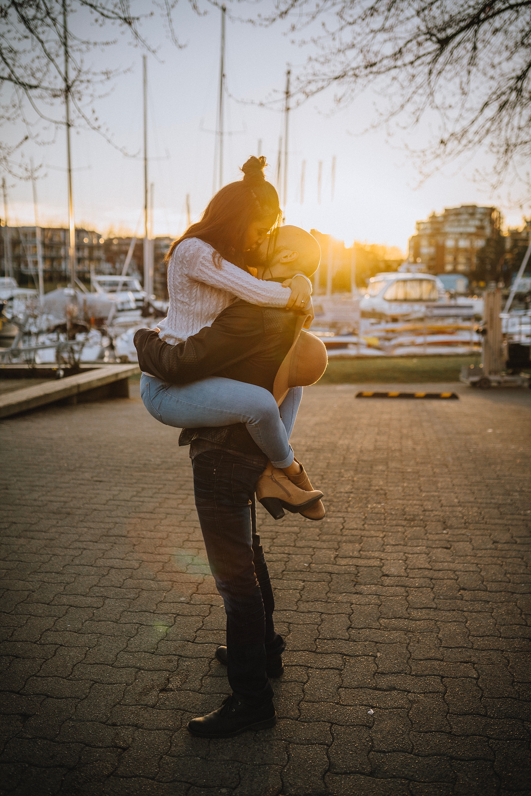 granville island engagement photos