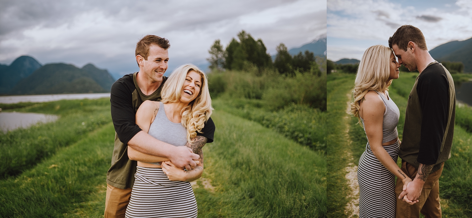 pitt lake engagement session