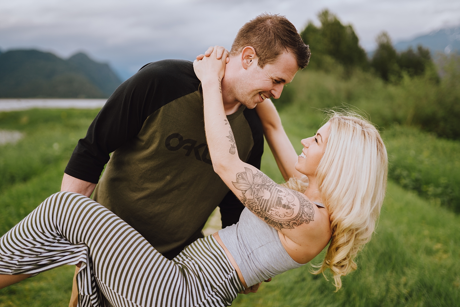 pitt lake engagement session