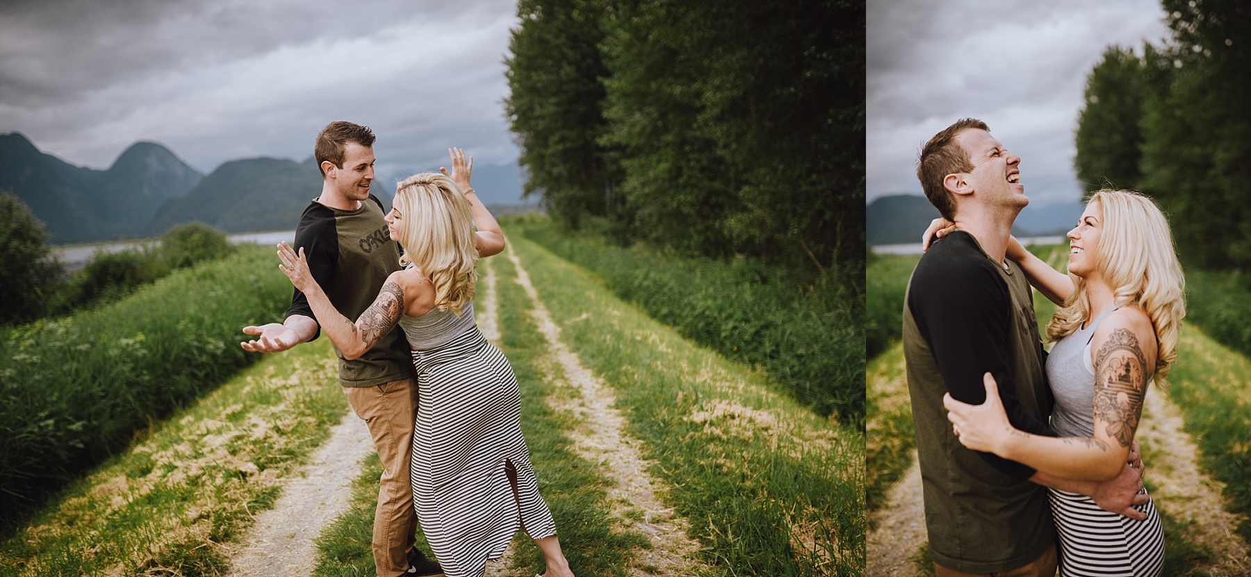 pitt lake engagement session
