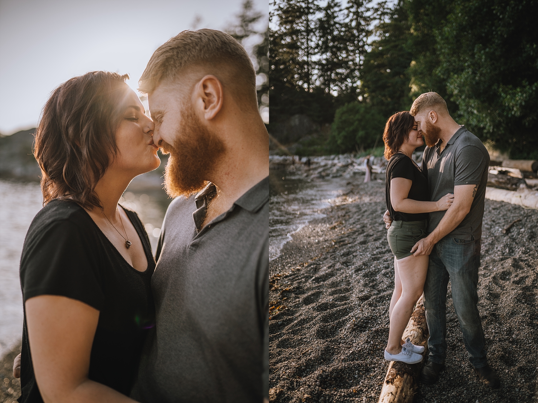 whytecliff park engagement photoshoot