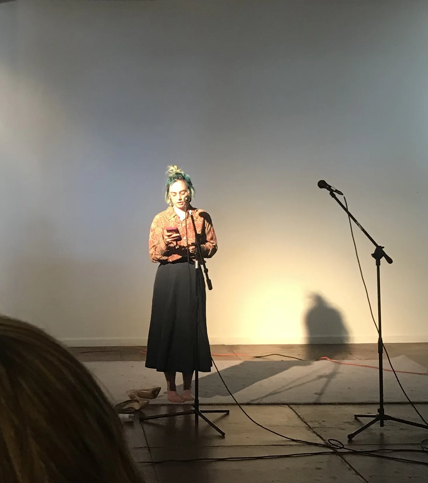 Caitlin Siobhán reading her poetry at Color Theory Club III