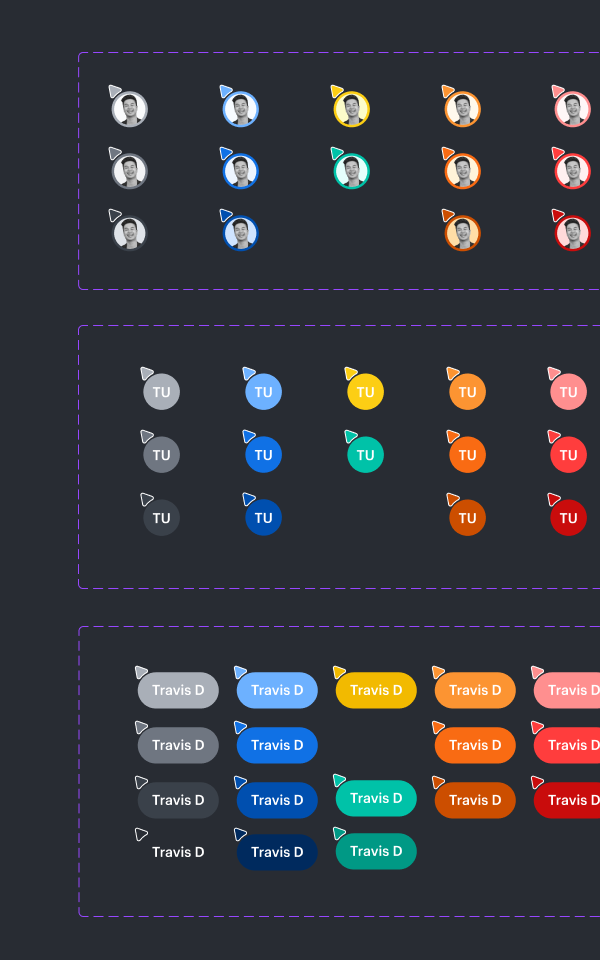 Lucid Software 〰️ Canvas cursors brand marketing design system