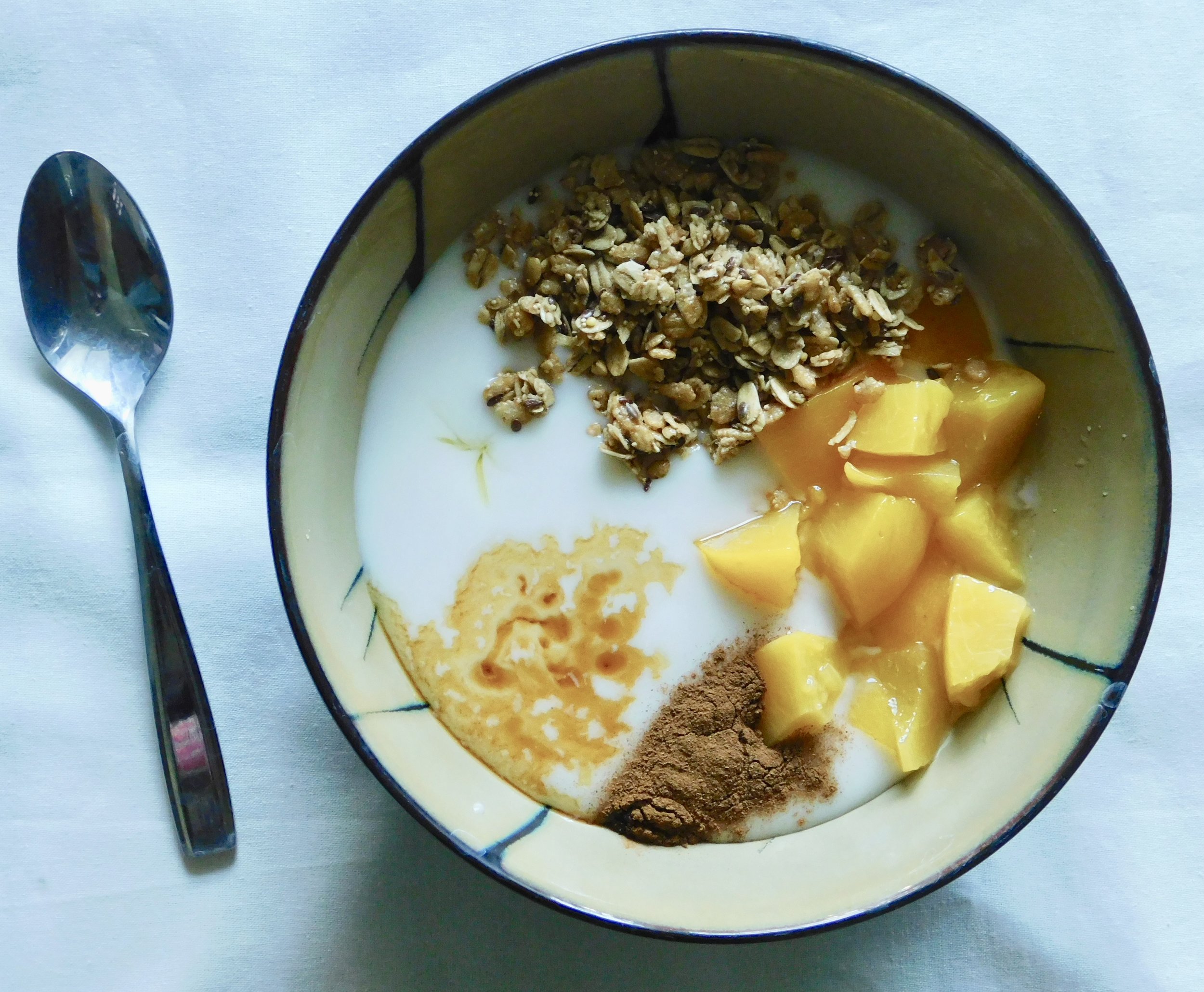 Sweet Peach Yogurt Bowl