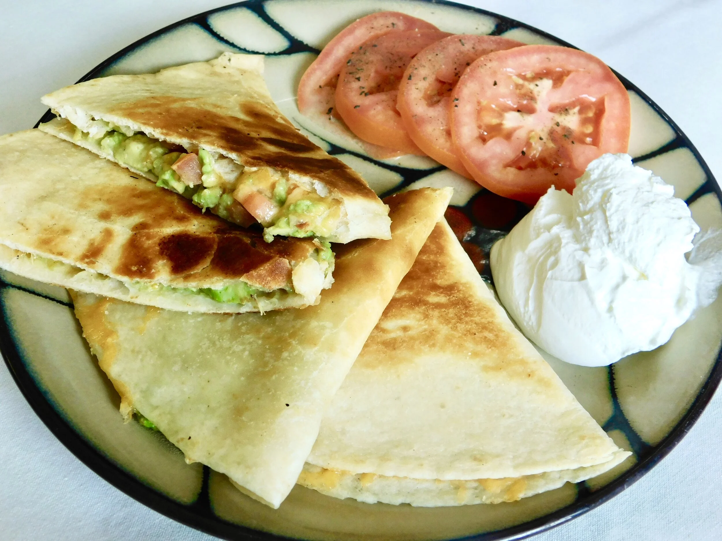 Avocado Tomato Quesadilla