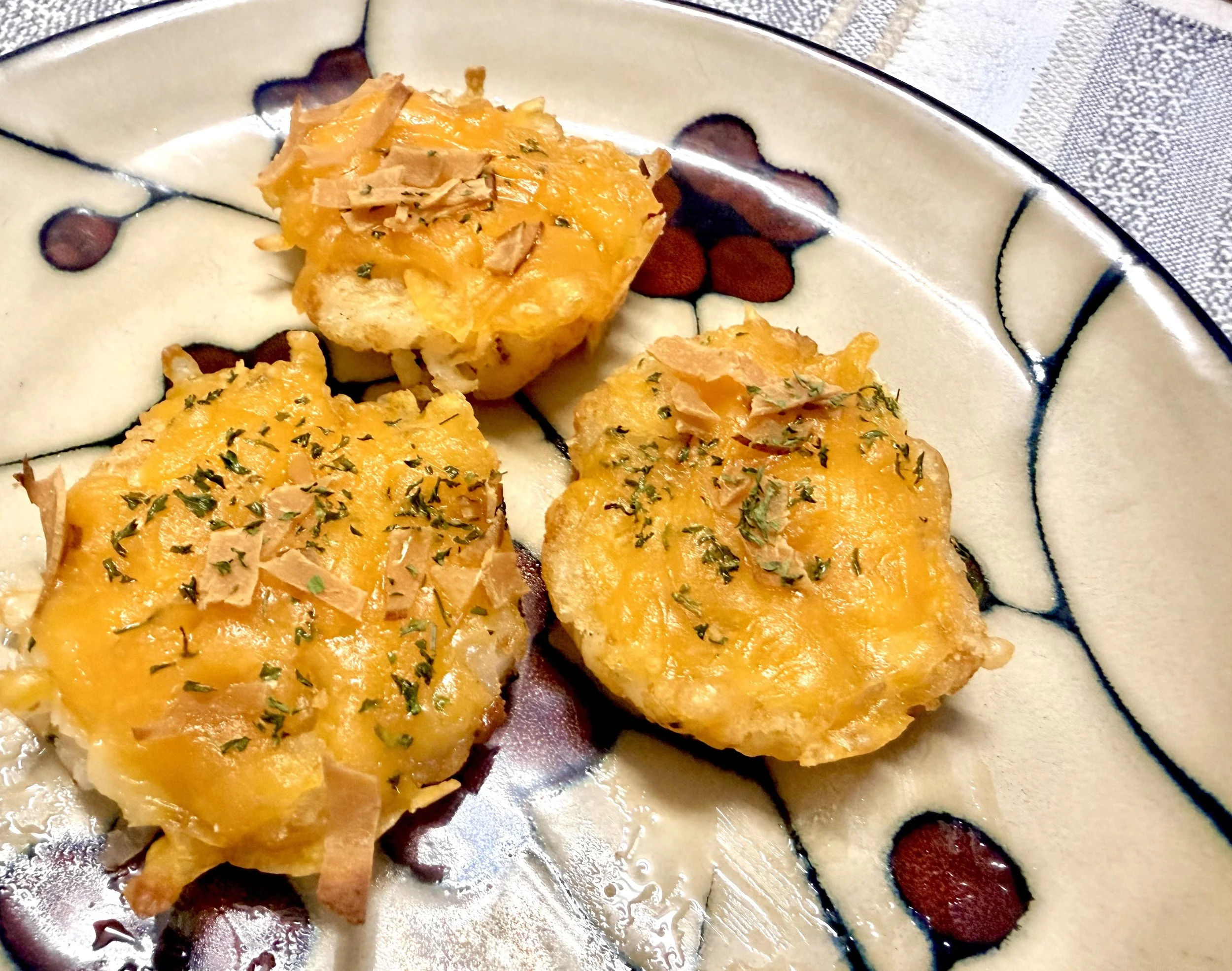 "Ham" and Cheese Tots