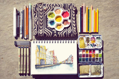 Everyday Artist  Travel art kit, Everyday artist, Travel art journal